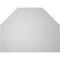 Ekena Millwork Octagonal Top Surface Mount PVC Gable Vent w/ 3-1/2"W x 1"P Standard Frame, 16"W x 12"H GVPOT16X1201SN - alternate 4